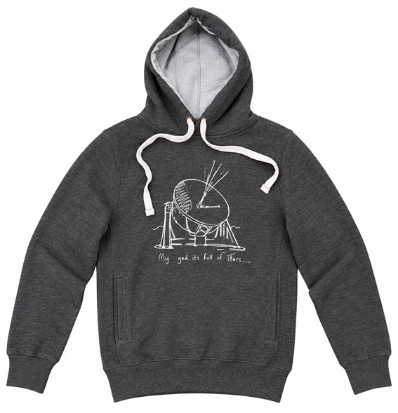 Stars Hooded Top Charcoal Grey