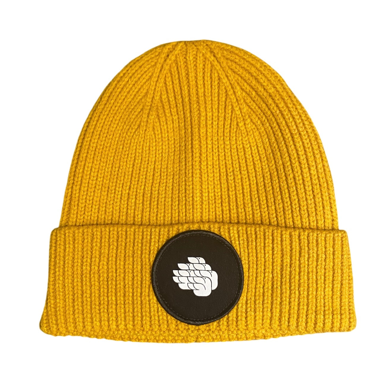 Swedish Doves Circle Beanie Mustard Yellow